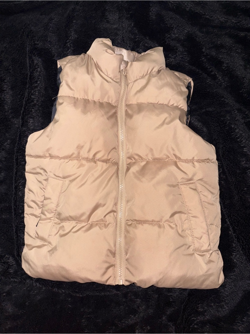 Old Navy Beige Kids Puffer Vest